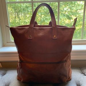 Distressed Italian Leather Bag